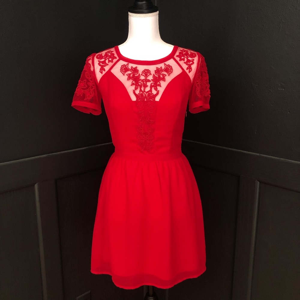 UO/Kimchi Blue Embroidered Dress